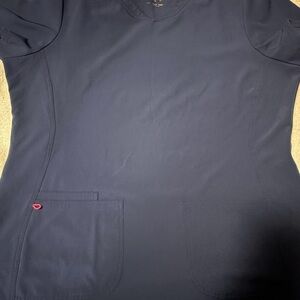 HeartSoul 2xl Navy V-Neck Scrub Top and/or XL navy jogger scrub pants